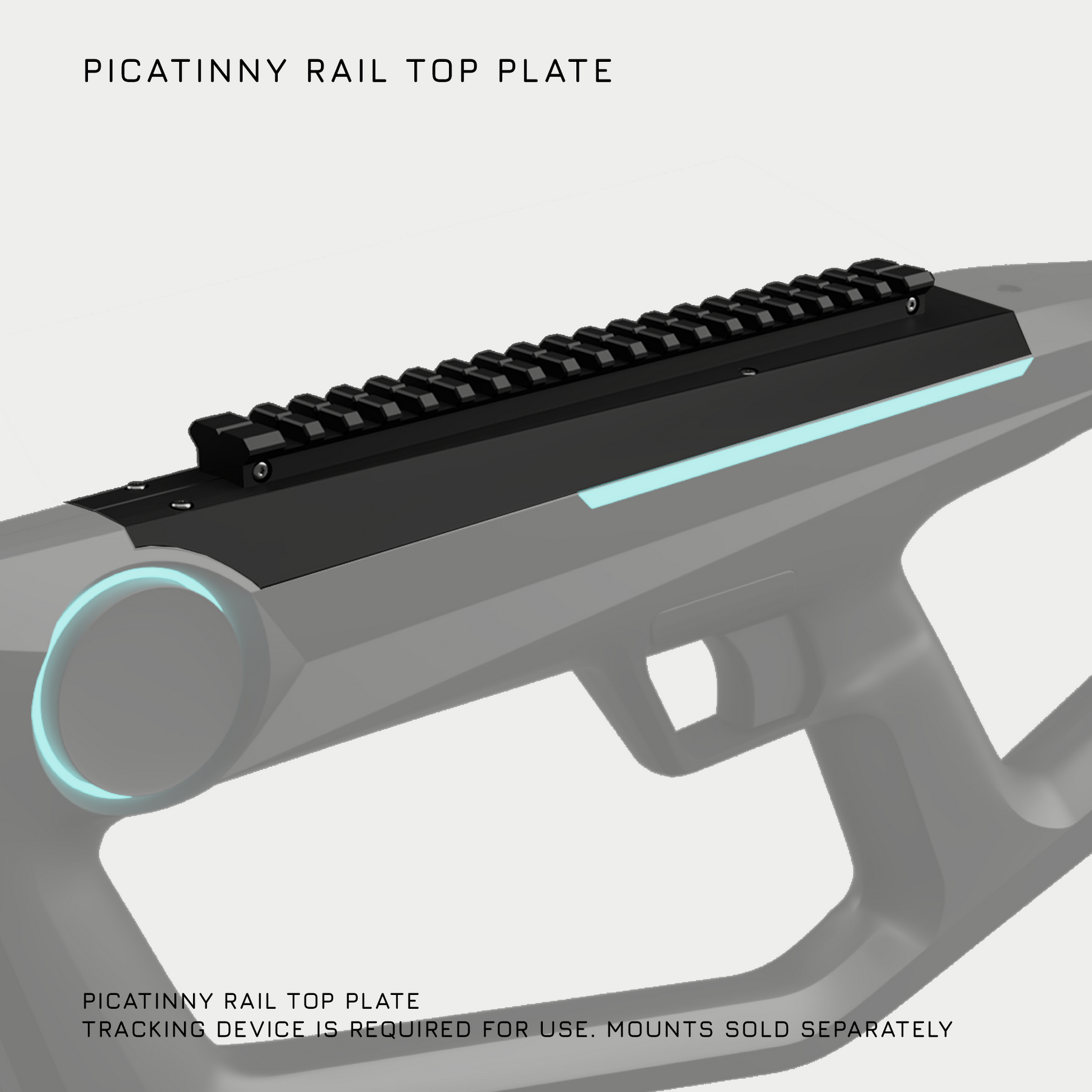 Top Plate - Picatinny Rail for Controller Mounting