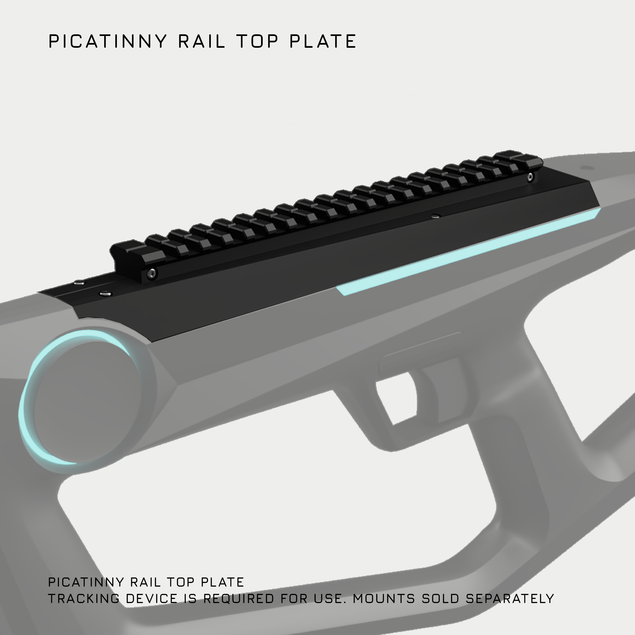 Top Plate - Picatinny Rail for Controller Mounting